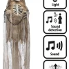 Ripustettavat Hahmot|Halloween>Boland Party Partners, P. O. Box 518, AK ALPHEN A/D RIJN, https://boland.eu Ripustettava luurankokoriste 180 cm äänellä, valolla ja liikkeellä