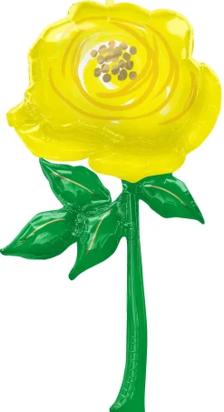 Erikoisfoliopallot>Anagram International Inc, 7700 Anagram Drive, MN 55344-7307, USA, http://www.anagramballoons.com/ Ruusu jättifolio keltainen
