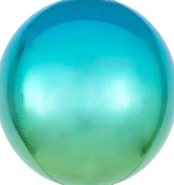Erikoisfoliopallot>Anagram International Inc, 7700 Anagram Drive, MN 55344-7307, USA, http://www.anagramballoons.com/ Sateenkaaripallokas sininen/vihreä 40 cm 3D muotofoliopallo