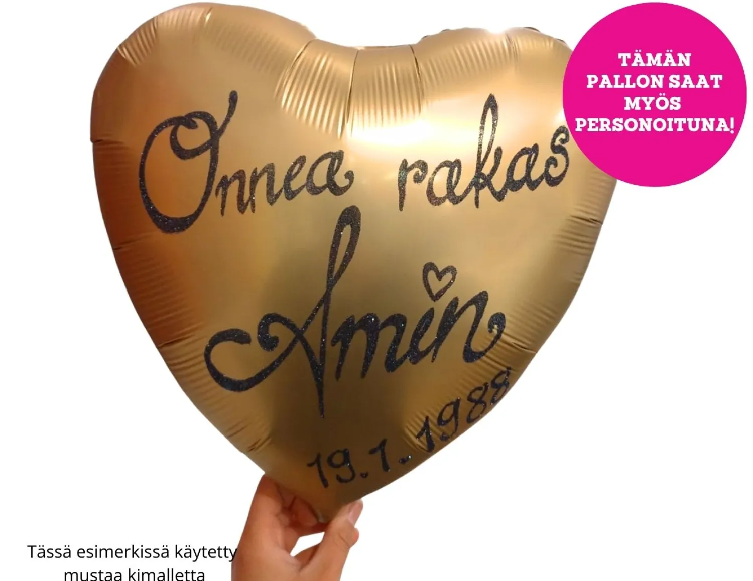 Yksiväriset Ilmapallot|Äitienpäivä>Anagram International Inc, 7700 Anagram Drive, MN 55344-7307, USA, http://www.anagramballoons.com/ Satiinikulta sydän foliopallo