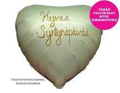 Yksiväriset Ilmapallot|Äitienpäivä>Riethmüeller Satiinimintunvihreä sydän foliopallo