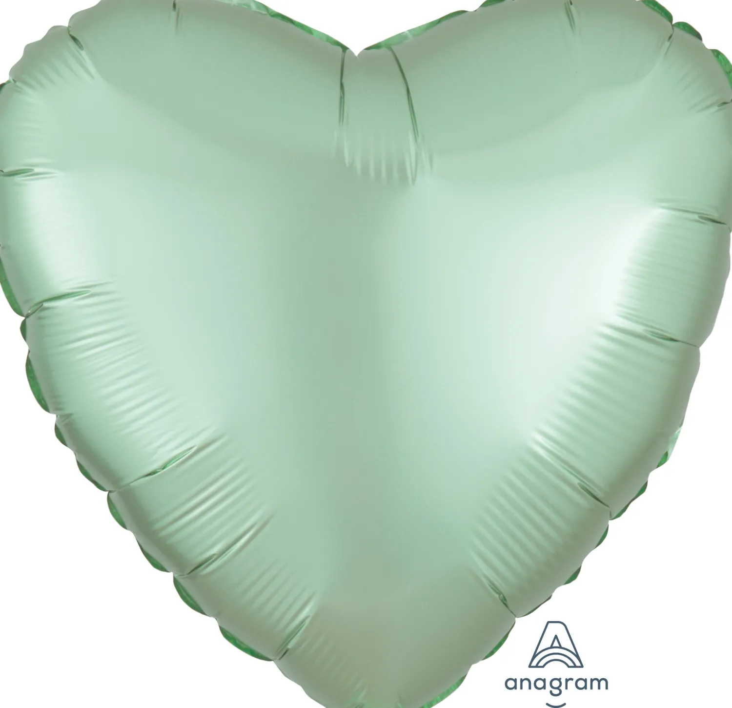 Personoidut Folioilmapallot Kimallekirjoituksella|Yksiväriset Ilmapallot>Anagram International Inc, 7700 Anagram Drive, MN 55344-7307, USA, http://www.anagramballoons.com/ Satiinimintunvihreä sydän foliopallo