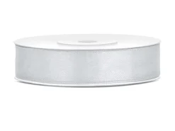 Lahjapaketointi|Lakkiaiset Ja Valmistujaiset>PartyDeco sp. z o.o. sp. k., ul. Kolumba 1, 70-035 Szczecin, www.partydeco.com Satiininauha 12mm/25m, hopea