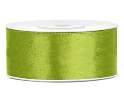 Häät|Häät>PartyDeco sp. z o.o. sp. k., ul. Kolumba 1, 70-035 Szczecin, www.partydeco.com Satiininauha 25mm/25m, limenvihreä
