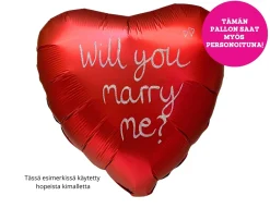 Pienet Foliopallot|Yksiväriset Foliopallot>Anagram International Inc, 7700 Anagram Drive, MN 55344-7307, USA, http://www.anagramballoons.com/ Satiinipunainen sydän foliopallo