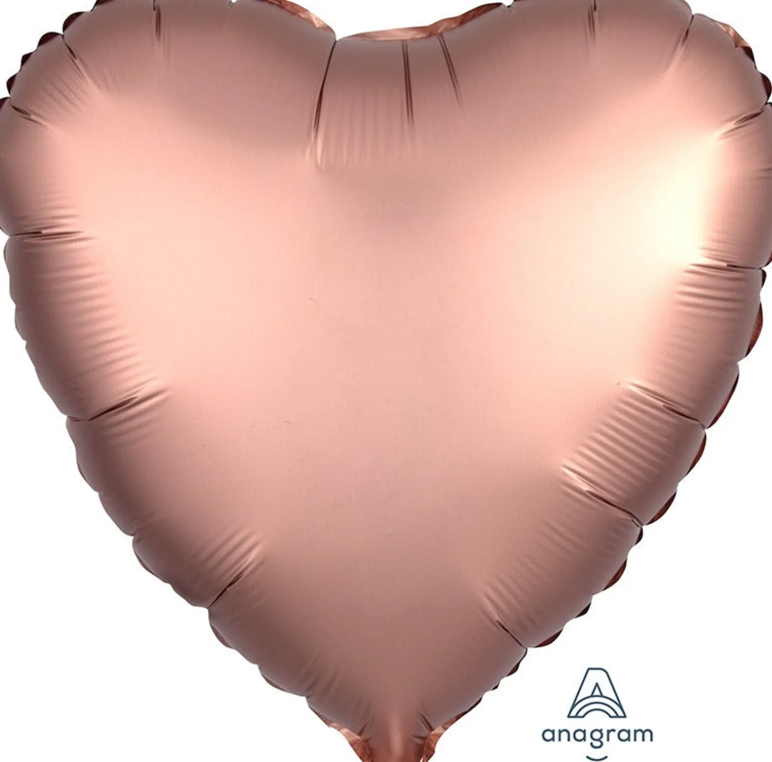 Pienet Foliopallot|Yksiväriset Foliopallot>Anagram International Inc, 7700 Anagram Drive, MN 55344-7307, USA, http://www.anagramballoons.com/ Satiiniruusukulta sydän foliopallo