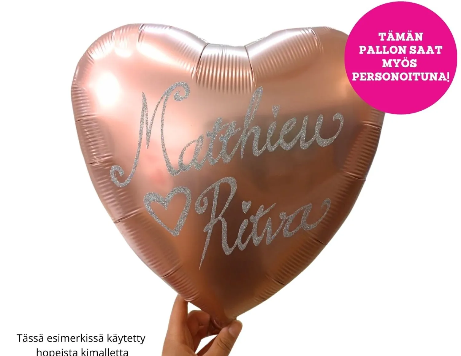 Pienet Foliopallot|Yksiväriset Foliopallot>Anagram International Inc, 7700 Anagram Drive, MN 55344-7307, USA, http://www.anagramballoons.com/ Satiiniruusukulta sydän foliopallo