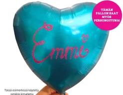 Pienet Foliopallot|Ystävänpäivä>Anagram International Inc, 7700 Anagram Drive, MN 55344-7307, USA, http://www.anagramballoons.com/ Satiiniturkoosi sydän foliopallo