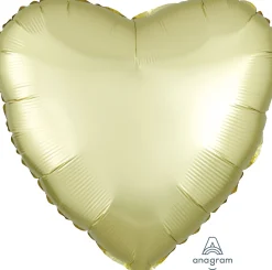 Personoidut Folioilmapallot Kimallekirjoituksella|Yksiväriset Ilmapallot>Anagram International Inc, 7700 Anagram Drive, MN 55344-7307, USA, http://www.anagramballoons.com/ Satiinivaaleankeltainen sydän foliopallo