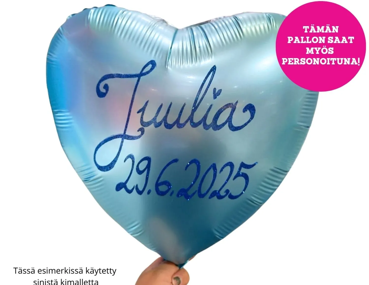 Pienet Foliopallot|Yksiväriset Foliopallot>Anagram International Inc, 7700 Anagram Drive, MN 55344-7307, USA, http://www.anagramballoons.com/ Satiinivaaleansininen sydän foliopallo