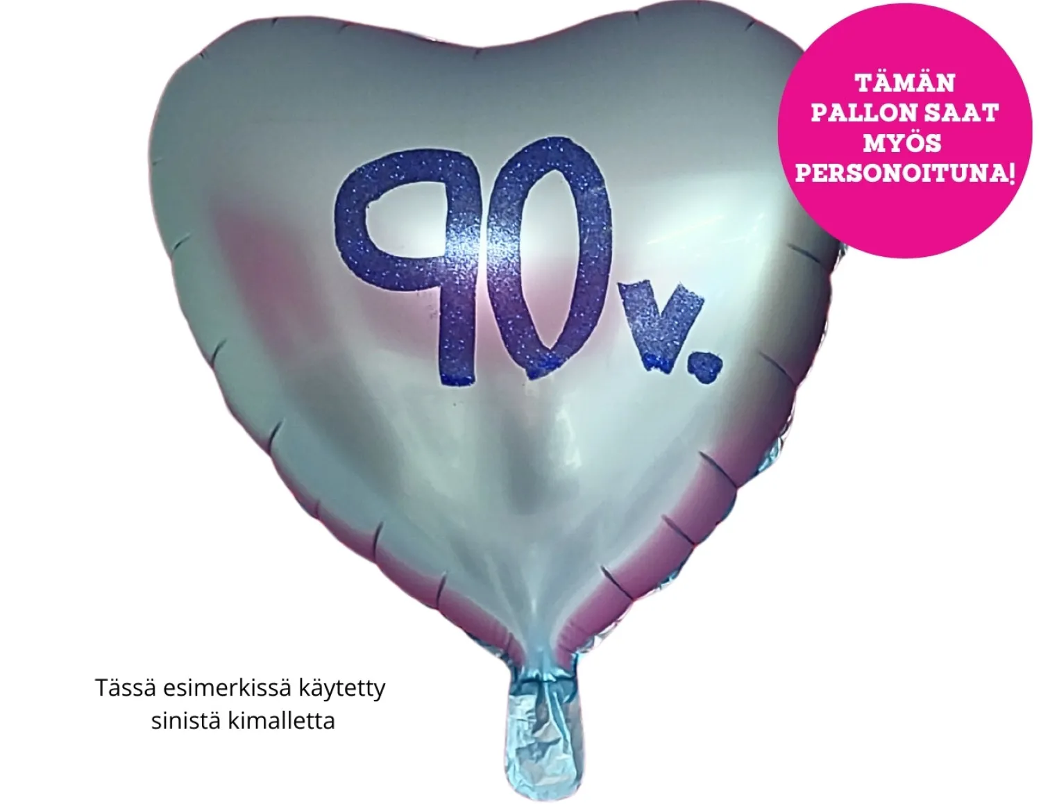 Personoidut Folioilmapallot Kimallekirjoituksella|Yksiväriset Ilmapallot>Anagram International Inc, 7700 Anagram Drive, MN 55344-7307, USA, http://www.anagramballoons.com/ Satiinivaaleansininen sydän foliopallo