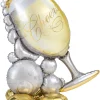 Erikoisilmapallot|Erikoisfoliopallot>Anagram International Inc, 7700 Anagram Drive, MN 55344-7307, USA, http://www.anagramballoons.com/ Shampanjalasi ilmatäytteinen erikoisfoliopallo 129 cm