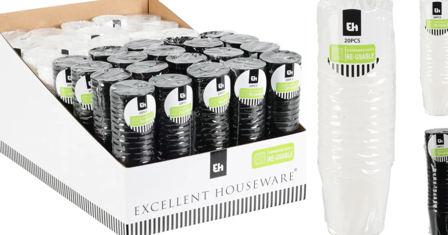 Lasit Ja Mukit>Koopman International B.V., Distelweg 88, 1031 HH AMSTERDAM, www.koopmanint.com Shottilasi 30 ml 20 kpl/pkt lajitelmatuote, 2 eri väriä