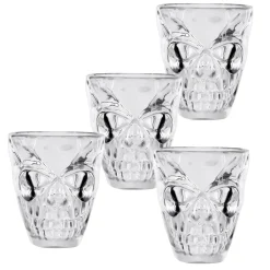Halloween|Lasit Ja Mukit>Boland Party Partners, P. O. Box 518, AK ALPHEN A/D RIJN, https://boland.eu Shottilasi pääkallo 50 ml 4 kpl/pkt
