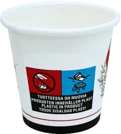 Rapujuhlat|Lasit Ja Mukit>Ilmapallokeskus Balloon Center Oy Part of Toyrock Group, Tiilipojanlenkki 9, 01720 VANTAA, www.ilmapallokeskus.fi Shottimuki Rapu 6 cl kartonkia, 20 kpl/pkt