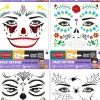 Halloween|Kasvotimantit Ja Siirtotatuoinnit>Goodmark Europe NV, Industrielaan 15, 8520 Kuurne, www.goodmarkgroup.com Siirtokuvatatuointi kasvoille, lajitelmatuote 4 erilaista