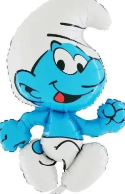 Muotofoliopallot|Vappu>Grabo Intl Srl, Via del Lavoro 33, 47853 CORIANO, ITALY, www.graboballoons.com Smurffi muotofoliopallo