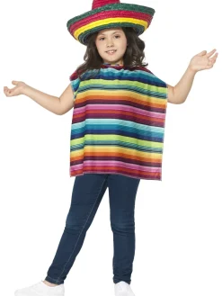 Lasten Naamiaisasut>Smiffys II Ltd., New Lane, Leeds, LS11 5DZ United Kingdom, www.smiffys.com Sombrero ja poncho, lasten