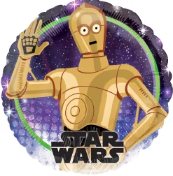 Pienet Foliopallot|Star Wars>Anagram International Inc, 7700 Anagram Drive, MN 55344-7307, USA, http://www.anagramballoons.com/ Star Wars galaxy C-3PO foliopallo