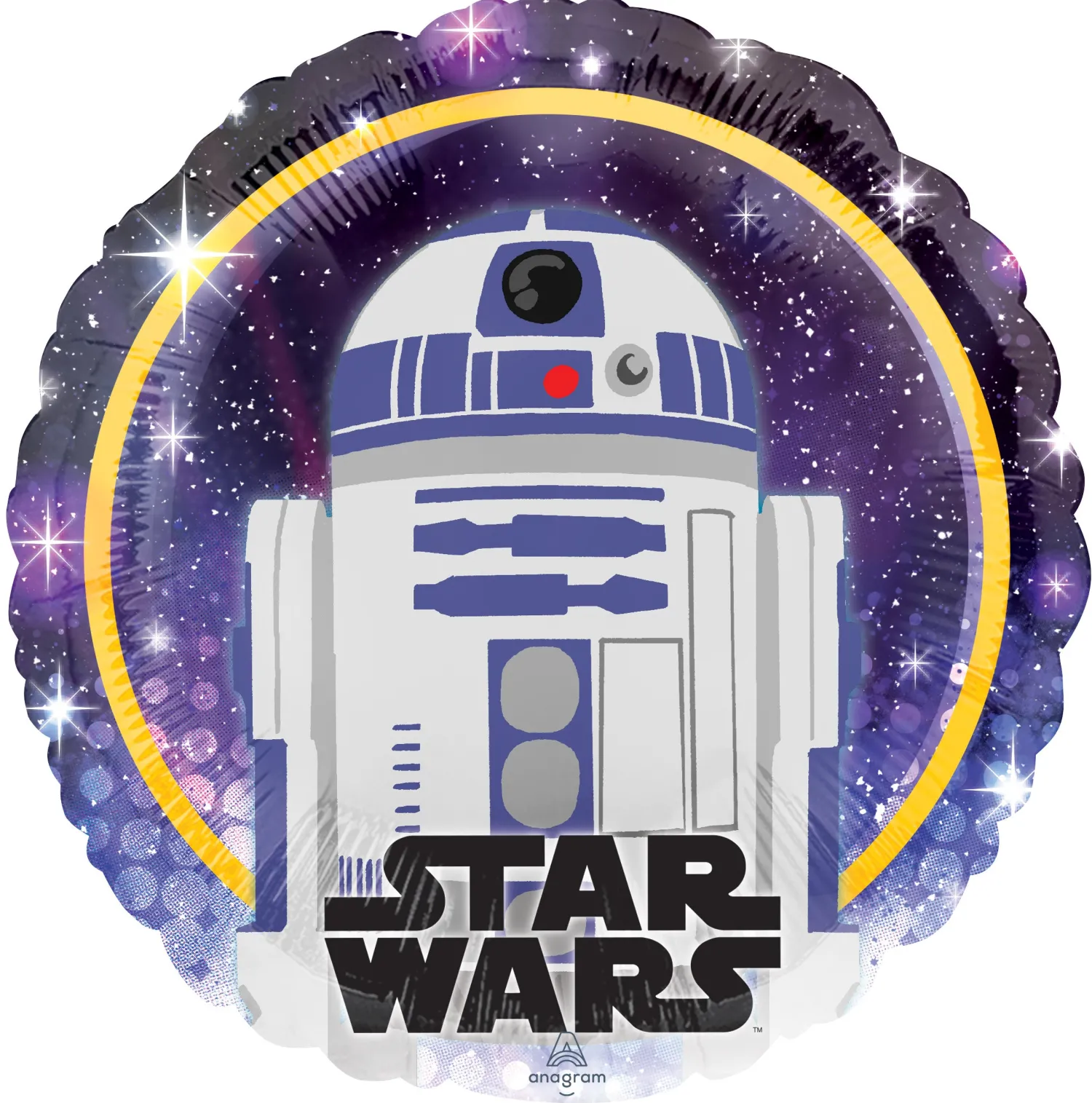 Pienet Foliopallot|Star Wars>Anagram International Inc, 7700 Anagram Drive, MN 55344-7307, USA, http://www.anagramballoons.com/ Star Wars Galaxy R2-D2 foliopallo