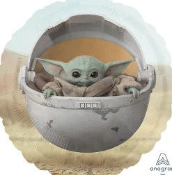 Pienet Foliopallot|Vappu>Anagram International Inc, 7700 Anagram Drive, MN 55344-7307, USA, http://www.anagramballoons.com/ Star Wars Grogu foliopallo