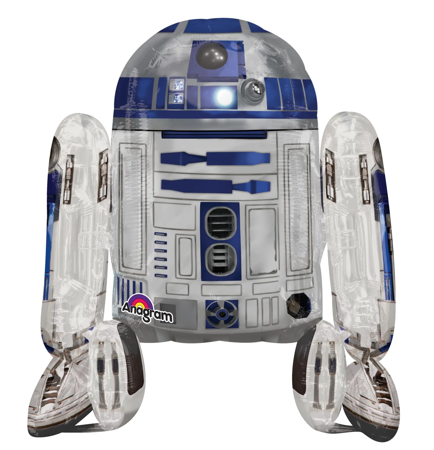 Kävelevät Foliopallot|Star Wars>Anagram International Inc, 7700 Anagram Drive, MN 55344-7307, USA, http://www.anagramballoons.com/ Star Wars R2D2 kävelevä foliopallo L