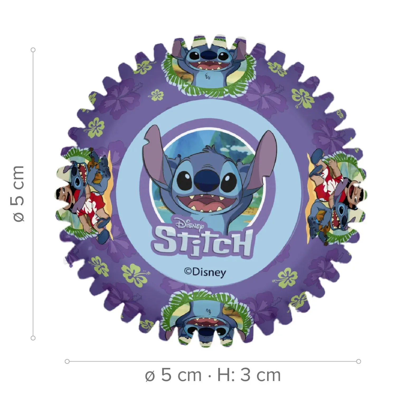 Kakku- Ja Leivosvuoat|Muut Juhlatarvikkeet>Dekora Innova, SAU, PI Atalayas - C/ Florin, 30-39, 3114 Alicante, www.dekora.es Stitch muffinssivuoka 25 kpl/pkt