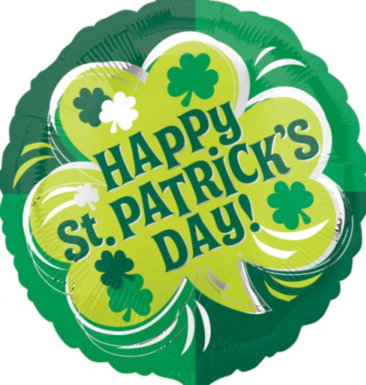 Pienet Foliopallot>Anagram International Inc, 7700 Anagram Drive, MN 55344-7307, USA, http://www.anagramballoons.com/ St Patrick's neliapila foliopallo