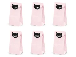 Pääsiäinen|Herkkupussit, Kipot Ja Laatikot>PartyDeco sp. z o.o. sp. k., ul. Kolumba 1, 70-035 Szczecin, www.partydeco.com Suloinen kissa lahjapussi 6 kpl/pkt