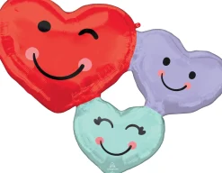 Ystävänpäivä|Muotofoliopallot>Anagram International Inc, 7700 Anagram Drive, MN 55344-7307, USA, http://www.anagramballoons.com/ Suloiset sydämet muotofoliopallo