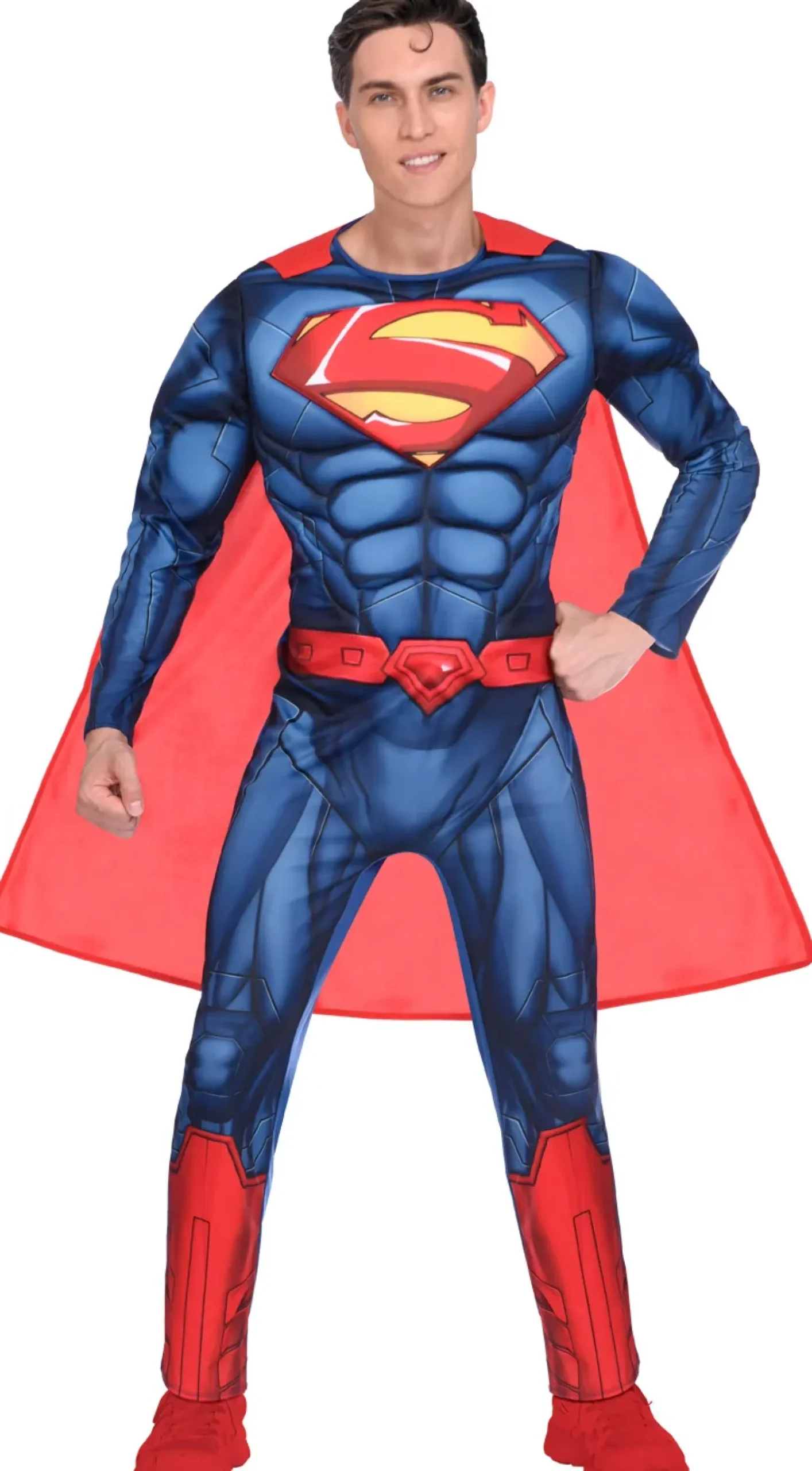 Halloween|Vappu>IV Beck / Amscan Europe GmbH, Dettinger Str. 148, 73230 Kirchheim/Teck, Germany, www.amscan-europe.com Superman aikuisten naamiaisasu