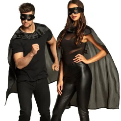 Halloween|Viitat Ja Kaavut>Boland Party Partners, P. O. Box 518, AK ALPHEN A/D RIJN, https://boland.eu Supersankari viitta ja silmikko musta