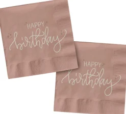 Lautasliinat>Folat B.V. Suuri lautasliina 33 x 33 cm Happy Birthday 20 kpl/pkt