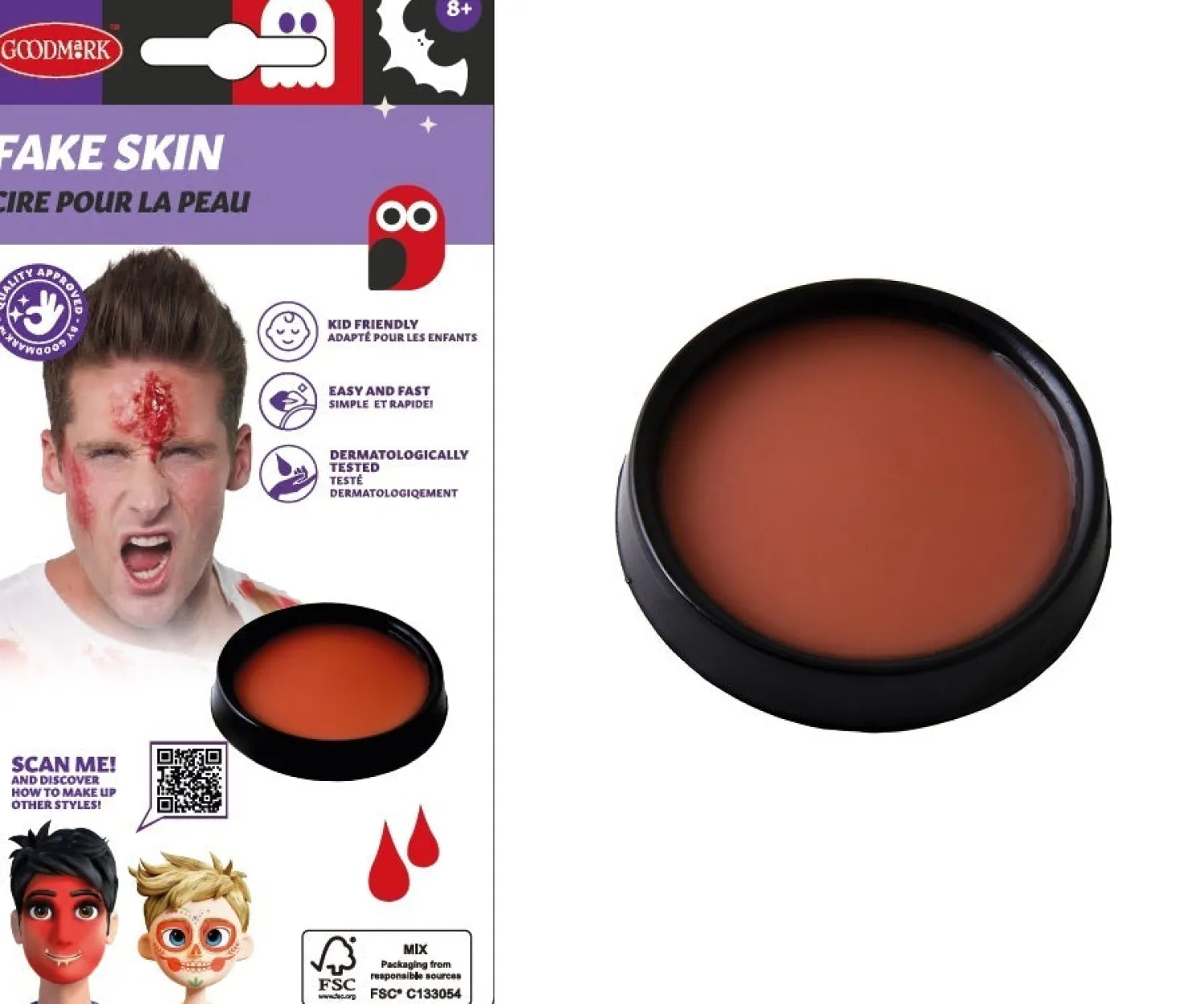 Halloween|Haavat, Arvet Ja Tekoiho>Goodmark Europe NV, Industrielaan 15, 8520 Kuurne, www.goodmarkgroup.com Tekoiho 12 g