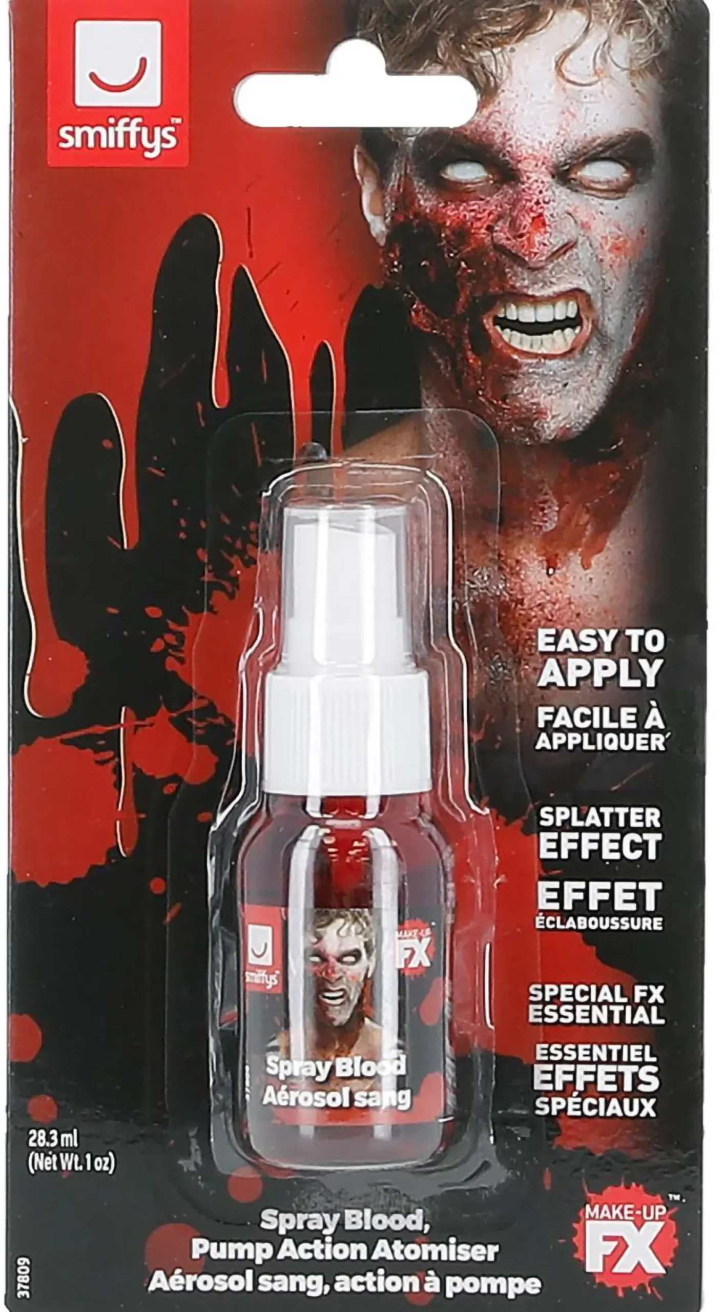 Tekoveret>Smiffys II Ltd., New Lane, Leeds, LS11 5DZ United Kingdom, www.smiffys.com Tekoverisuihke 28.3ml, punainen