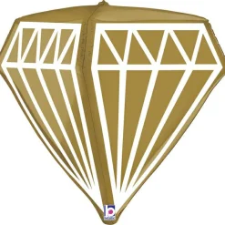 Erikoisfoliopallot>Grabo Intl Srl, Via del Lavoro 33, 47853 CORIANO, ITALY, www.graboballoons.com Timantti 3D muotofoliopallo