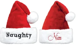 Joulu|Muut Asusteet>IV Beck / Amscan Europe GmbH, Dettinger Str. 148, 73230 Kirchheim/Teck, Germany, www.amscan-europe.com Tonttulakki naughty ja nice 2 kpl/pkt