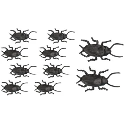 Eläimet, Hahmot Ja Ötökät|Halloween>IV Beck / Amscan Europe GmbH, Dettinger Str. 148, 73230 Kirchheim/Teck, Germany, www.amscan-europe.com Torakka 5 cm 10 kpl/pkt