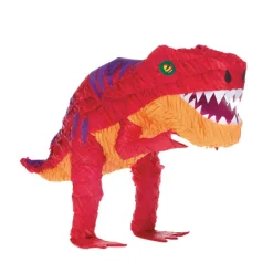 Dinosaurukset|Muut Juhlatarvikkeet>IV Beck / Amscan Europe GmbH, Dettinger Str. 148, 73230 Kirchheim/Teck, Germany, www.amscan-europe.com T-Rex pinjata punainen 55.8 x 25.4 x 19 cm