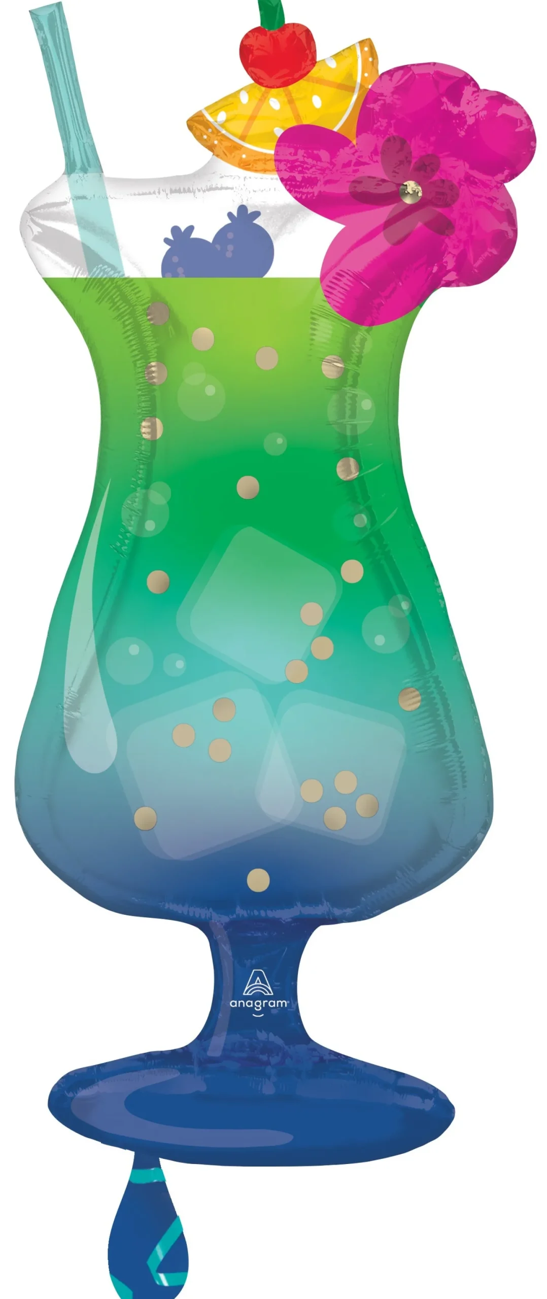 Muotofoliopallot|Vappu>Anagram International Inc, 7700 Anagram Drive, MN 55344-7307, USA, http://www.anagramballoons.com/ Trooppinen juoma muotofoliopallo