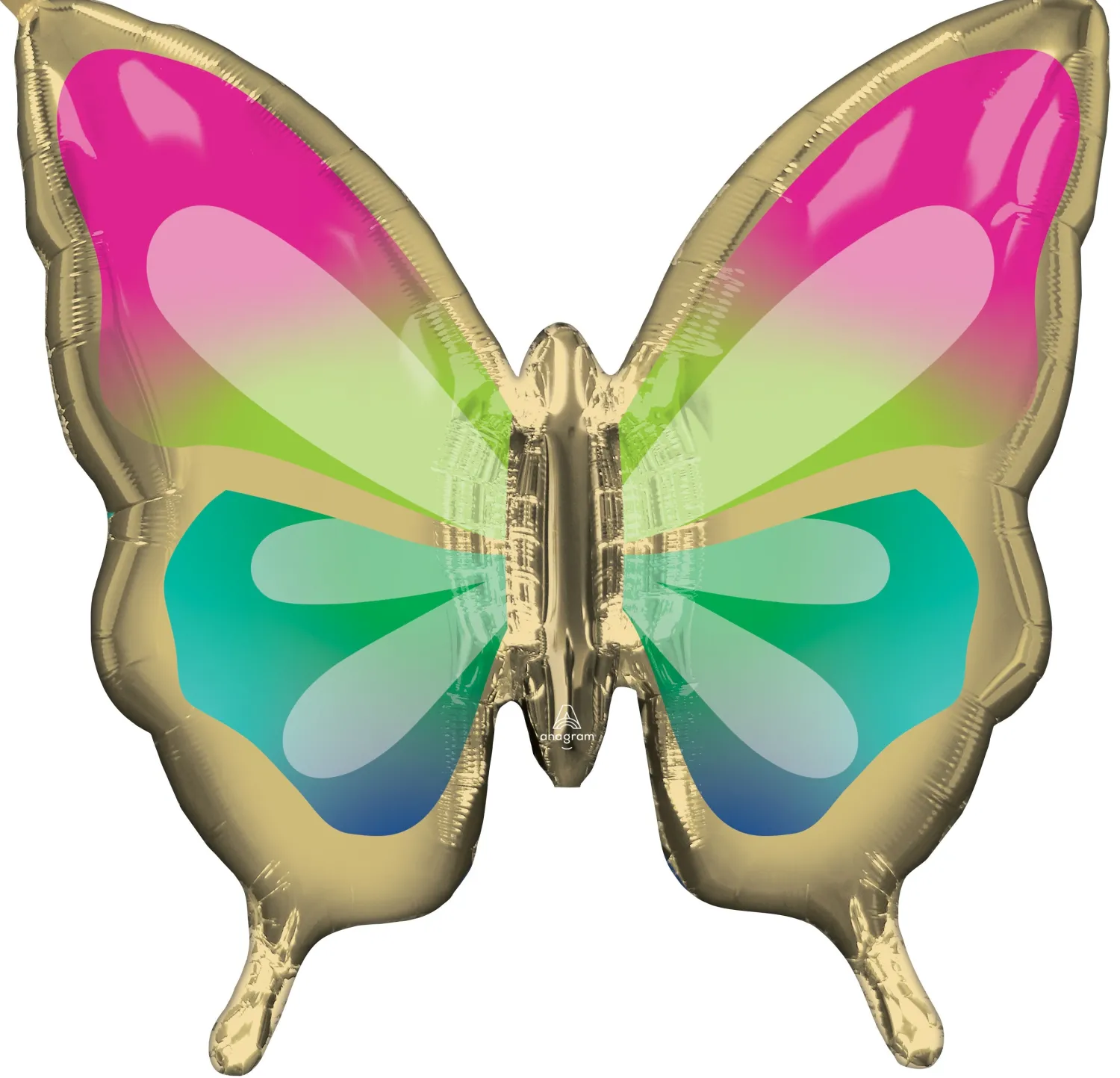 Muotofoliopallot>Anagram International Inc, 7700 Anagram Drive, MN 55344-7307, USA, http://www.anagramballoons.com/ Tropiikin perhonen muotofoliopallo