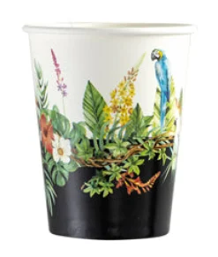 Kesätuotteet|Kesätuotteet>Givi Italia S.r.l, Via Ennio de Monte 117r, 16014 ISOVERDE, www.giviitalia.com Tropiikki pahvimuki 250 ml 8 kpl/pkt