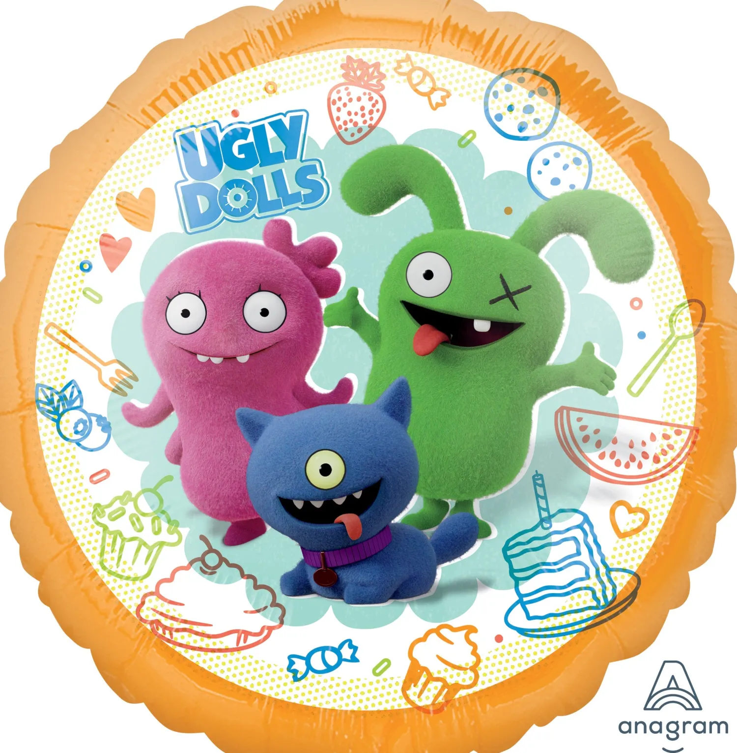 Pienet Foliopallot>Anagram International Inc, 7700 Anagram Drive, MN 55344-7307, USA, http://www.anagramballoons.com/ Ugly Doll foliopallo