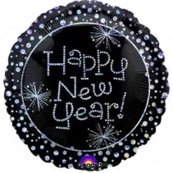 Pienet Foliopallot>Anagram International Inc, 7700 Anagram Drive, MN 55344-7307, USA, http://www.anagramballoons.com/ Uuden vuoden toivotus foliopallo