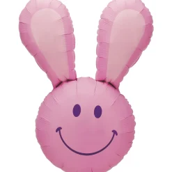 Muotofoliopallot>Grabo Intl Srl, Via del Lavoro 33, 47853 CORIANO, ITALY, www.graboballoons.com Vaaleanpunainen pupu muotofoliopallo