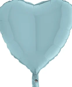Yksiväriset Ilmapallot>Grabo Intl Srl, Via del Lavoro 33, 47853 CORIANO, ITALY, www.graboballoons.com Vaaleansininen sydän foliopallo
