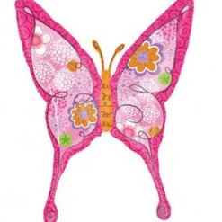 Muotofoliopallot>Anagram International Inc, 7700 Anagram Drive, MN 55344-7307, USA, http://www.anagramballoons.com/ Vaal.pun perhonen muotofoliopallo