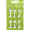 Kynttilät>IV Beck / Amscan Europe GmbH, Dettinger Str. 148, 73230 Kirchheim/Teck, Germany, www.amscan-europe.com Valkoiset kakkukynttiläpidikkeet 12 kpl/pkt