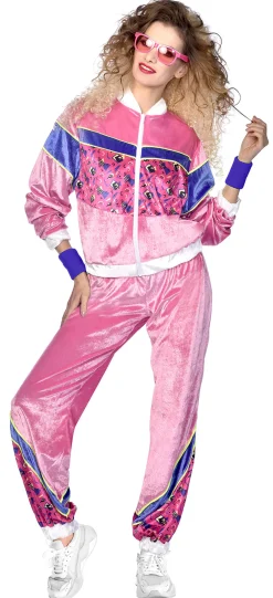 Penkkarit|Aikuisten Naamiaisasut>IV Beck / Amscan Europe GmbH, Dettinger Str. 148, 73230 Kirchheim/Teck, Germany, www.amscan-europe.com Velour 80-luvun jumppa-asu XL