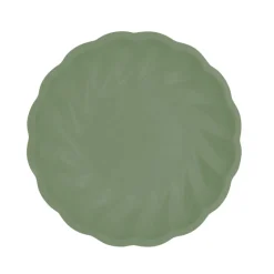 Lautaset|Värikattaus>Juhlamaailma Vert Decor pyöreä lautanen 23 cm tummanvihreä 6 kpl/pkt